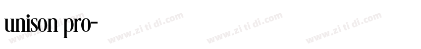unison pro字体转换